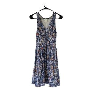 Anthropologie Women Dress Small Colorful Pleated Boho Cottagecore Feminine